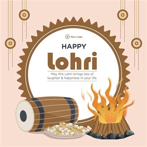 Premium Vector Banner Design Of Indian Festival Happy Lohri Template