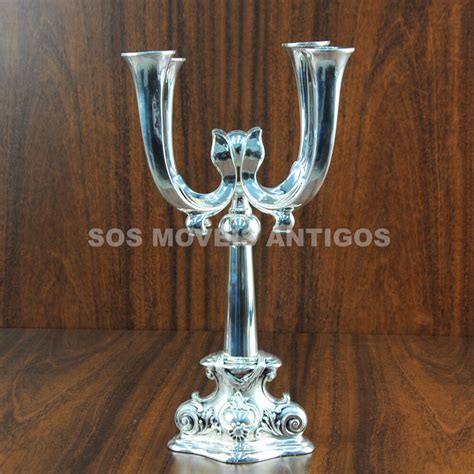 PAR DE CANDELABROS SÉC XIX CÓD 90 Moveis Antigos Venda Compra