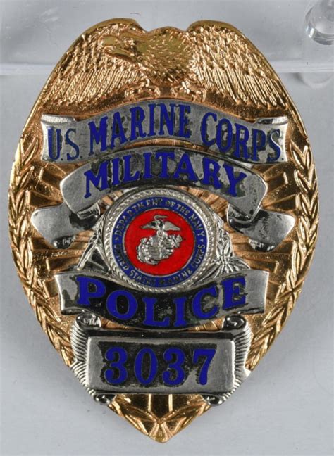 Sold Price Us Marine Corps Military Police Badge May 6 0119 1000