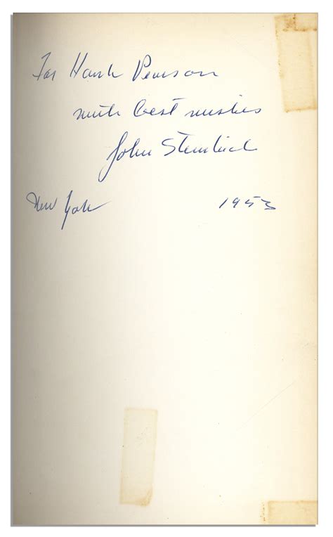 Lot Detail - John Steinbeck Signed ''The Short Novels of John Steinbeck'' -- 1st Printing in ...