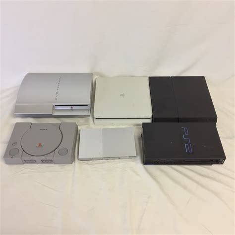 【全体的に状態が悪い】 【1円スタート】 中古 Sony プレイステーション プレステ 本体 Ps4 Ps3 Ps2 Ps1 計6台 動作未