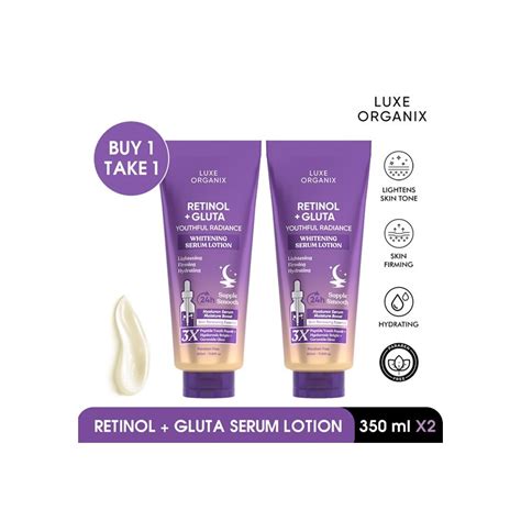 Luxe Organix Retinol Gluta Whitening Serum Lotion Buy 1 Take 1 350ml