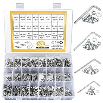Stk Schrauben Und Muttern Set M M M M Innensechskantschrauben