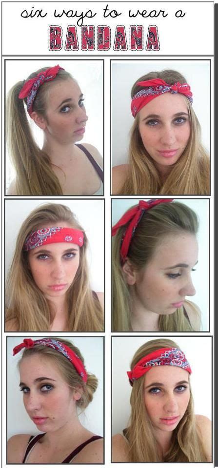 Fashionable Ways To Tie A Bandana Funky Hairstyles Hair Hacks Hair