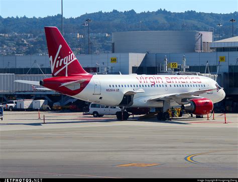 N526VA Airbus A319 112 Virgin America Hongming Zheng JetPhotos