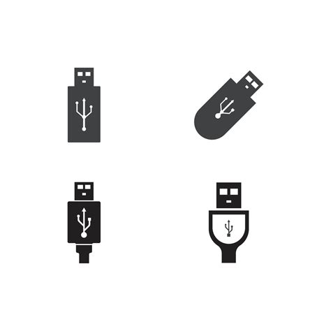 usb icon vector 19035149 Vector Art at Vecteezy