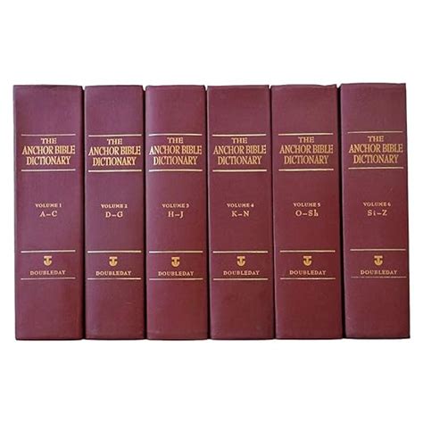 The Anchor Bible Dictionary Volume Set Freedman David Noel