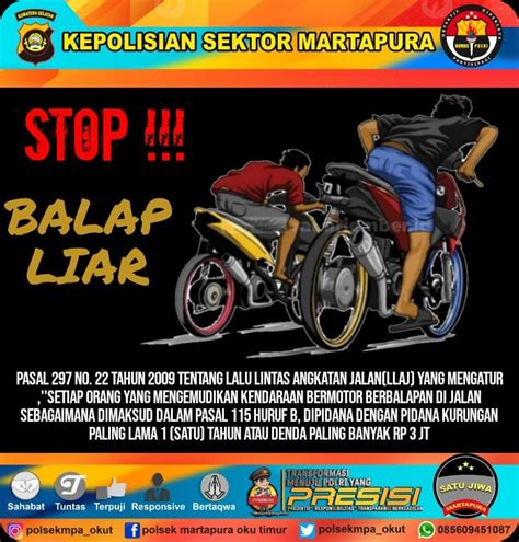 Kapolsek Martapura Himbau Jangan Balapan Liar