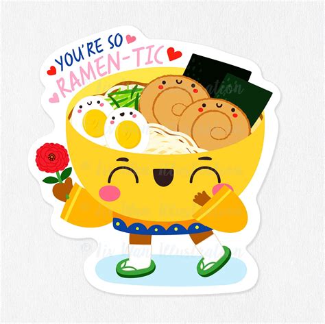 Ramen Food Pun Sticker Fun Inch Vinyl Sticker