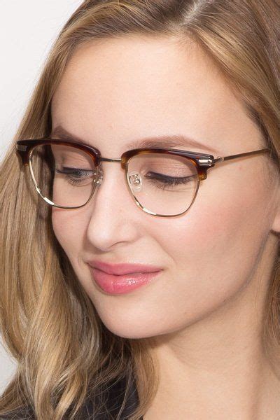 Identity Browline Tortoise Full Rim Eyeglasses Eyebuydirect Stylish Glasses For Women