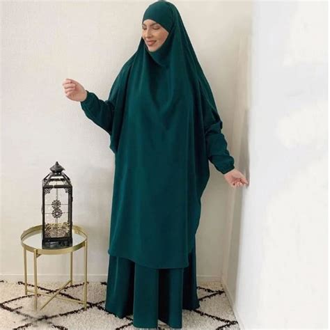 Two Piece Olive Green Jilbab Waq