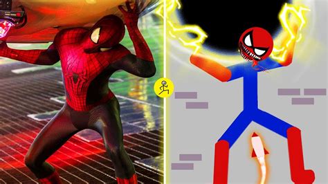 Spider Man Vs Stickman Best Falls Stickman Dismounting Funny