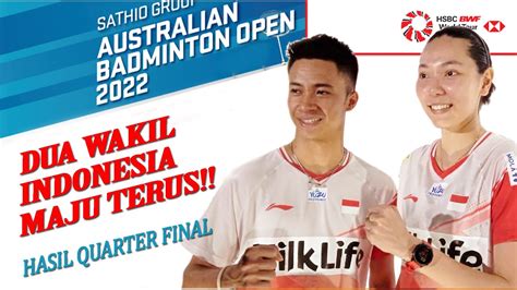 DejanGloria Dan Grego Lolos Semi Final Australian Open 2022 YouTube