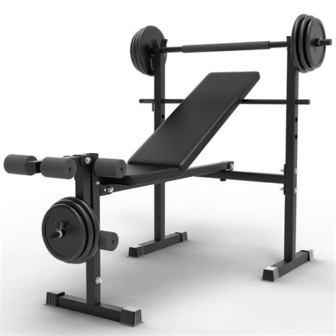 Rigel 600lbs 6 In 1 Adjustable Olympic Weight Bench Set With Leg