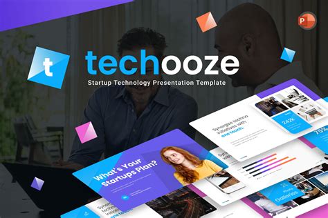 Techooze Startup Technology PowerPoint Template By BrandEarth