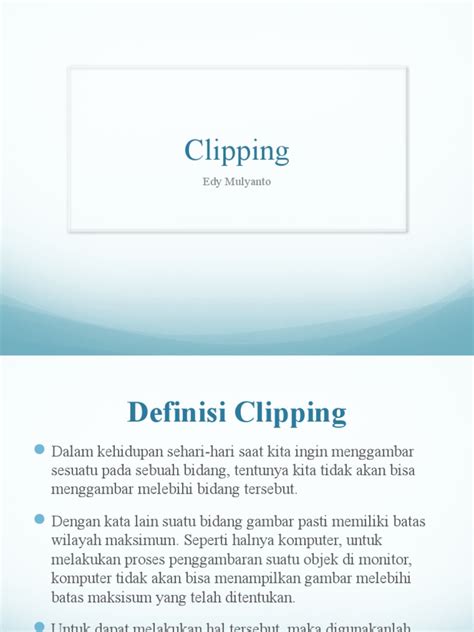 clipping