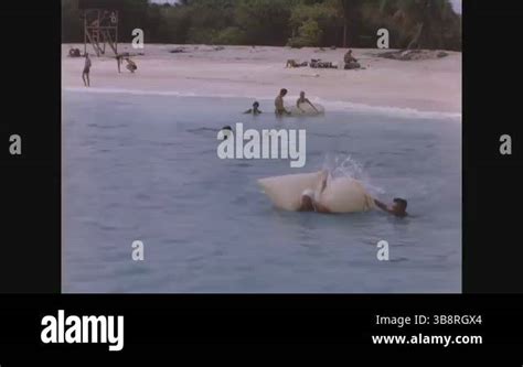 BIKINI ATOLL 1946 Officers And Nurses Swim Together In The