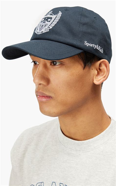 sporty rich big  hat steel blue cultizm