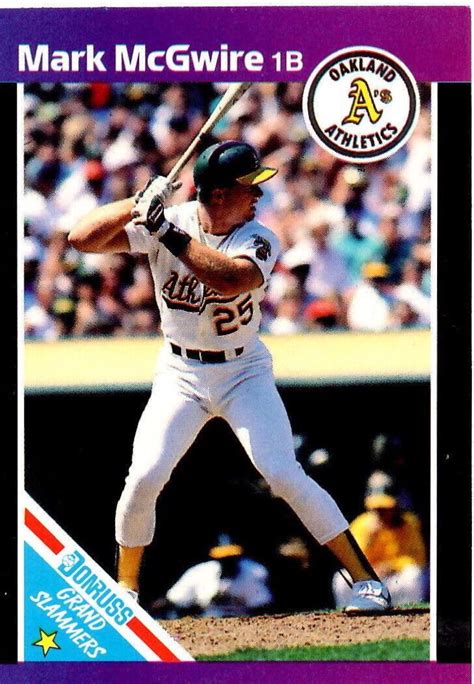 Mark Mcgwire Prices Donruss Grand Slammers Baseball Cards