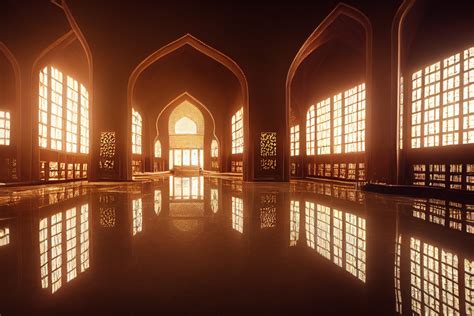 Mosques Highly Reflective Interiours Islamic Futurism