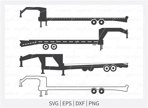 Big Tex Trailers Svg Flatbed Trailer Svg Flatbed Gooseneck Etsy España