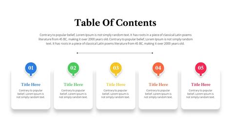 Table Of Content Slide Designs & Presentation Templates - SlideKit