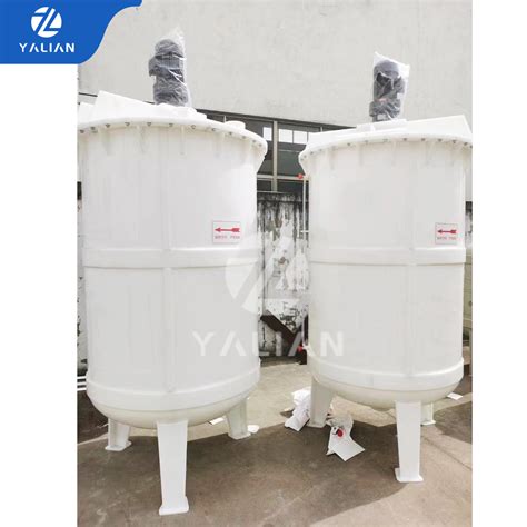 Pp Pvc Plastic Mixing Tank With Blender Anti Corrosive Mixing Vessel