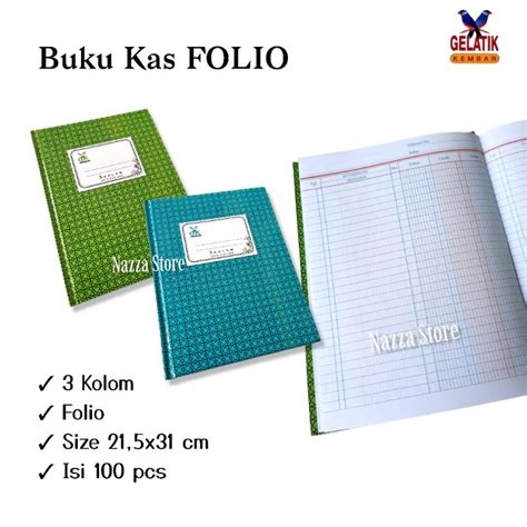 Jual Buku Kas Folio 3 Kolom Isi 100 Lembar Shopee Indonesia