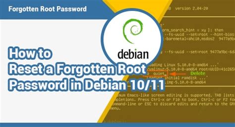 How To Reset A Forgotten Root Password In Debian 10 11 LinuxWays