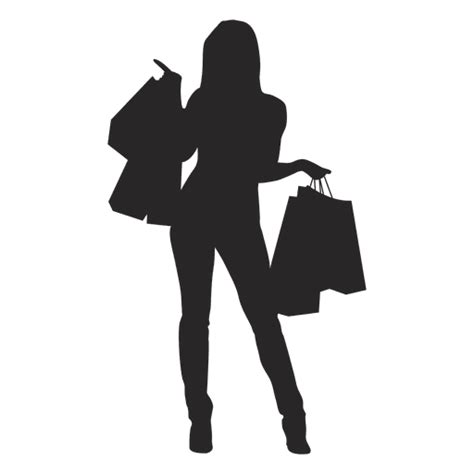 Design Png E Svg De Silhueta De Compras De Mulher Para Camisetas The