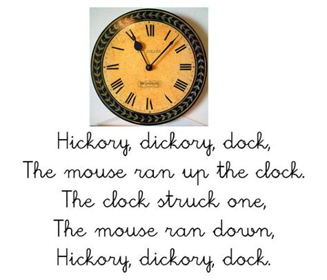 Our English Blog Hickory Dickory Dock