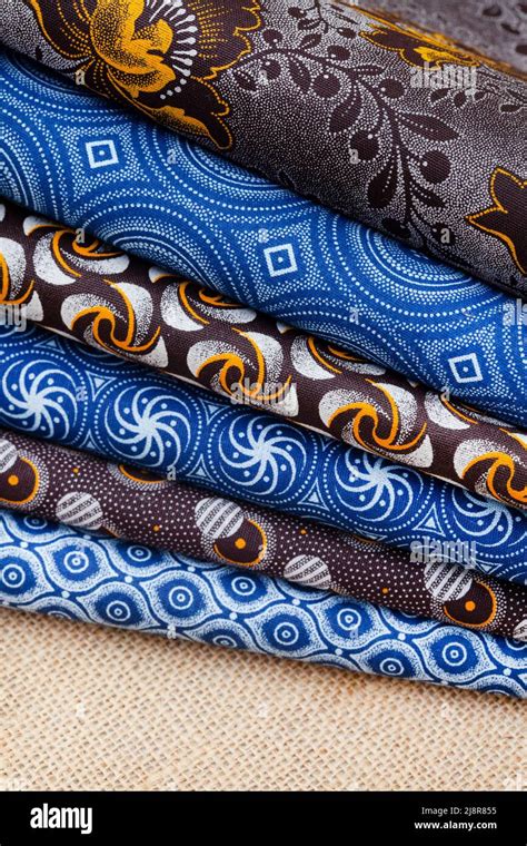 Shweshwe An Iconic Printed Cotton Fabric From South Africa Stock Photo