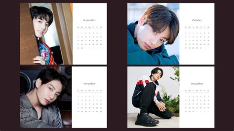 Jungkook Calendar Etsy