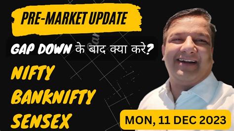 Gap Down Pre Market Update Today Nifty Banknifty Finnifty Midcap