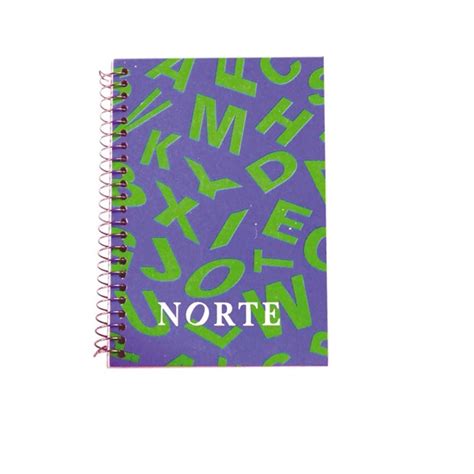 Libreta Norte Con Espiral Indice N Hojas Gaireno