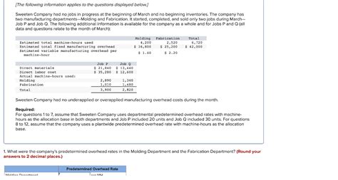 Solved The Following Information Applies To The Questions Chegg