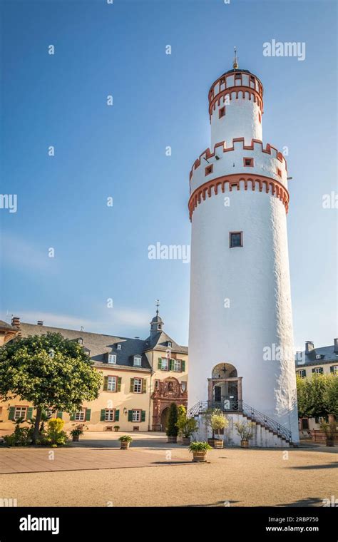 White Tower In The Inner Courtyard Of Bad Homburg Castle Taunus Hesse