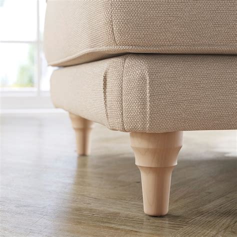 Esseboda Ottoman Knäbäcklight Beige Birch Ikea