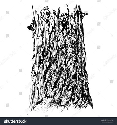 Graphic Ink Drawing Tree Bark Stock Illustration 436764172 Shutterstock