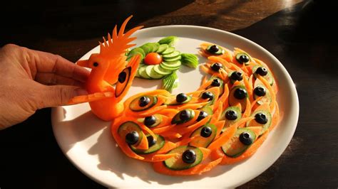 Super Salad Decoration Ideas Carrot Cucumber Blueberry Carving