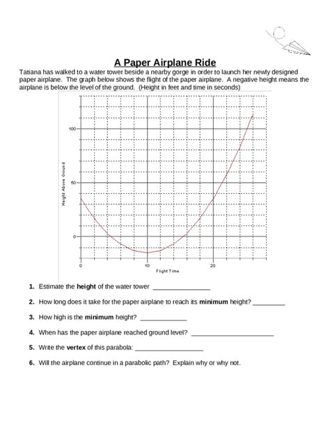 Vertex of a Parabola Doc Template | pdfFiller