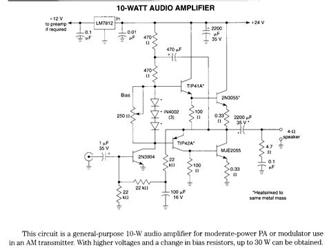 10-W audio amplifier - Amplifier_Circuit - Circuit Diagram - SeekIC.com