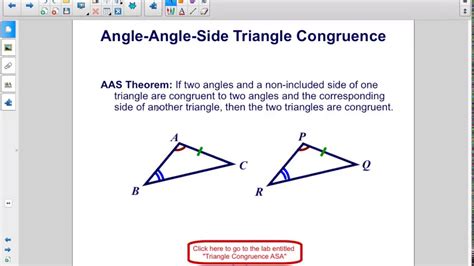 Geometry Congruent Tri Proving Congruence Aas Youtube