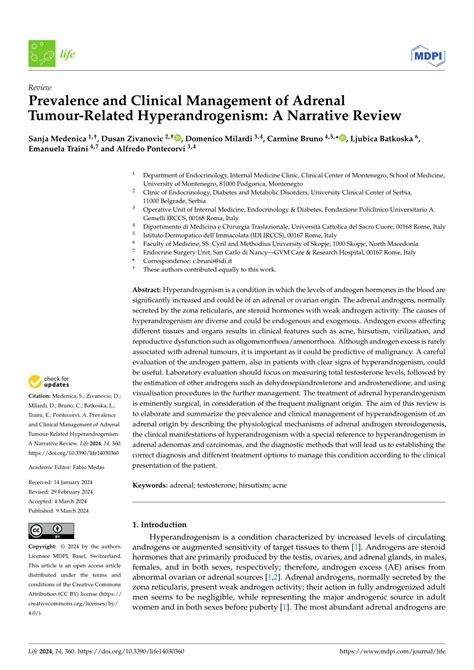 Pdf Prevalence And Clinical Management Of Adrenal Tumour Related