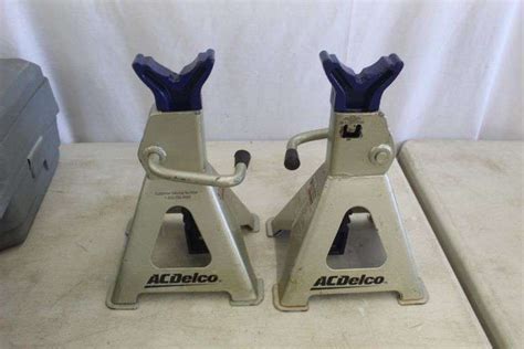 Pair Of AC Delco 3 Ton Jack Stands Lee Real Estate Auction Service