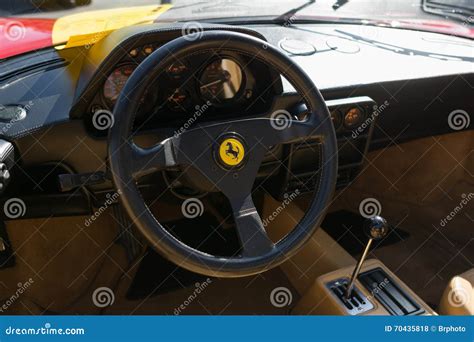 Ferrari Dashboard on Display Editorial Stock Photo - Image of road ...