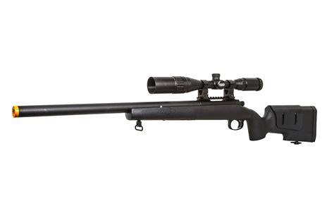 Action Army Full Metal Aac 21 Gas Sniper Airsoft Rifle No Rails Black
