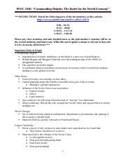Commanding Heights The Battle For The World Economy Worksheet Answers