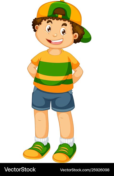 Child Standing Royalty Free Vector Image Vectorstock