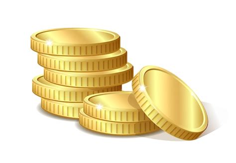 Premium Vector Stack Of Gold Coins Illustration